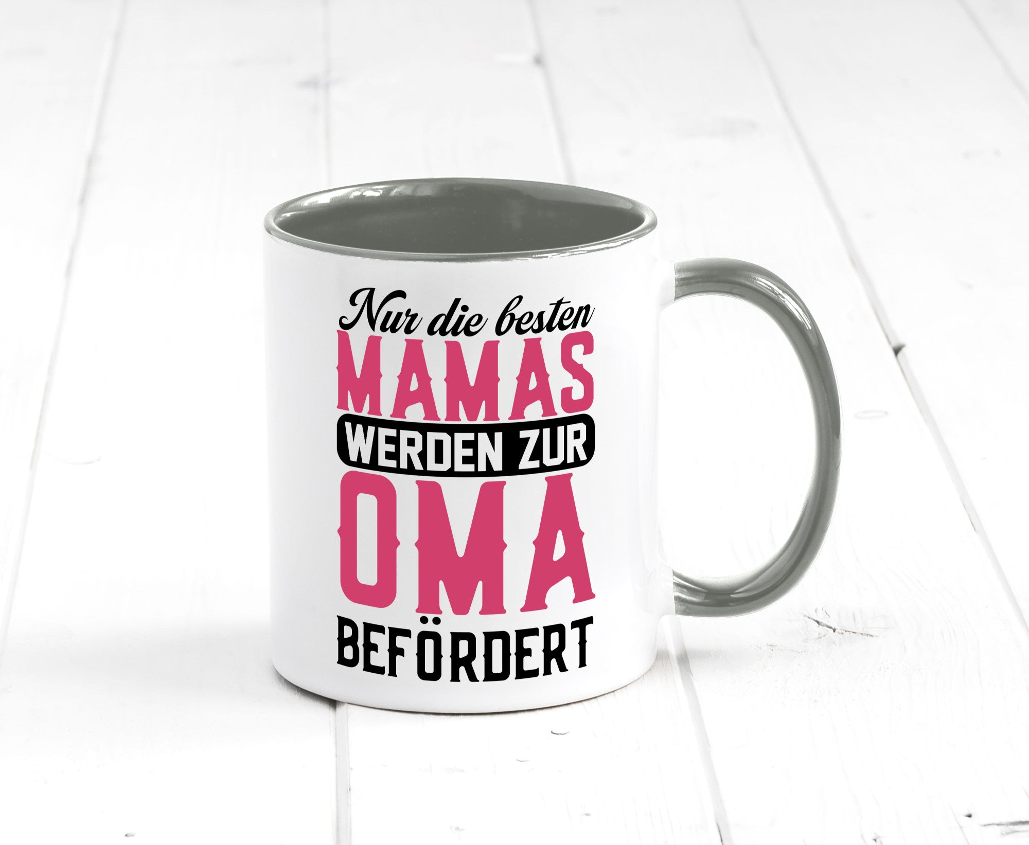 Beste Mama wird zur Oma befördert | Großmutter lustiger Spruch Geschenk Familie