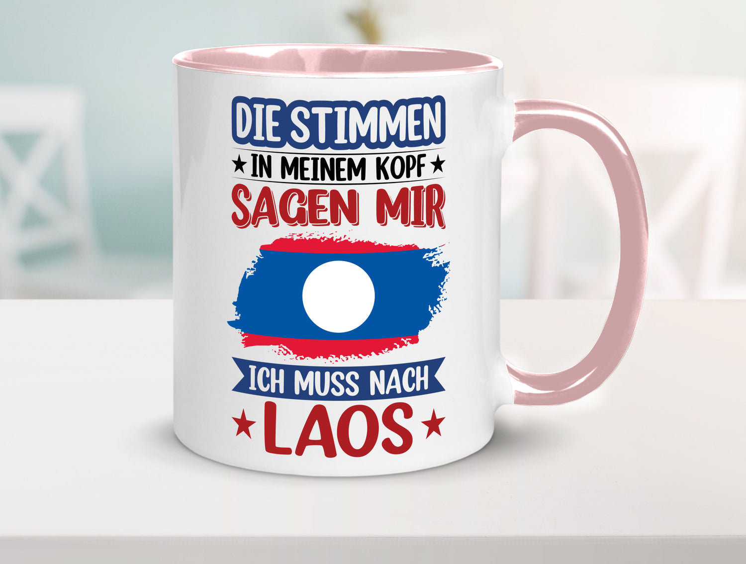 Laos | Urlaub Stimmen in meinem Kopf Traumland lustig Humor Geschenkidee