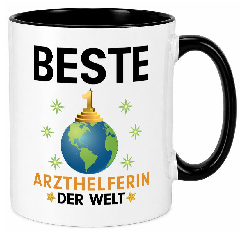 Welt Beste Arzthelferin | Fachangestellte Medizin lustig Humor Geschenkidee Tasse