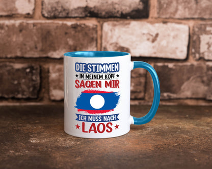 Laos | Urlaub Stimmen in meinem Kopf Traumland lustig Humor Geschenkidee