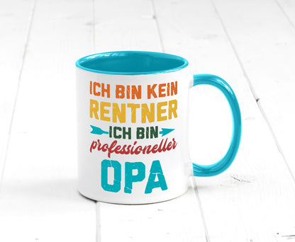 Ich bin Professioneller Opa | Rentner Großvater Geschenkidee Familie Humor Tasse