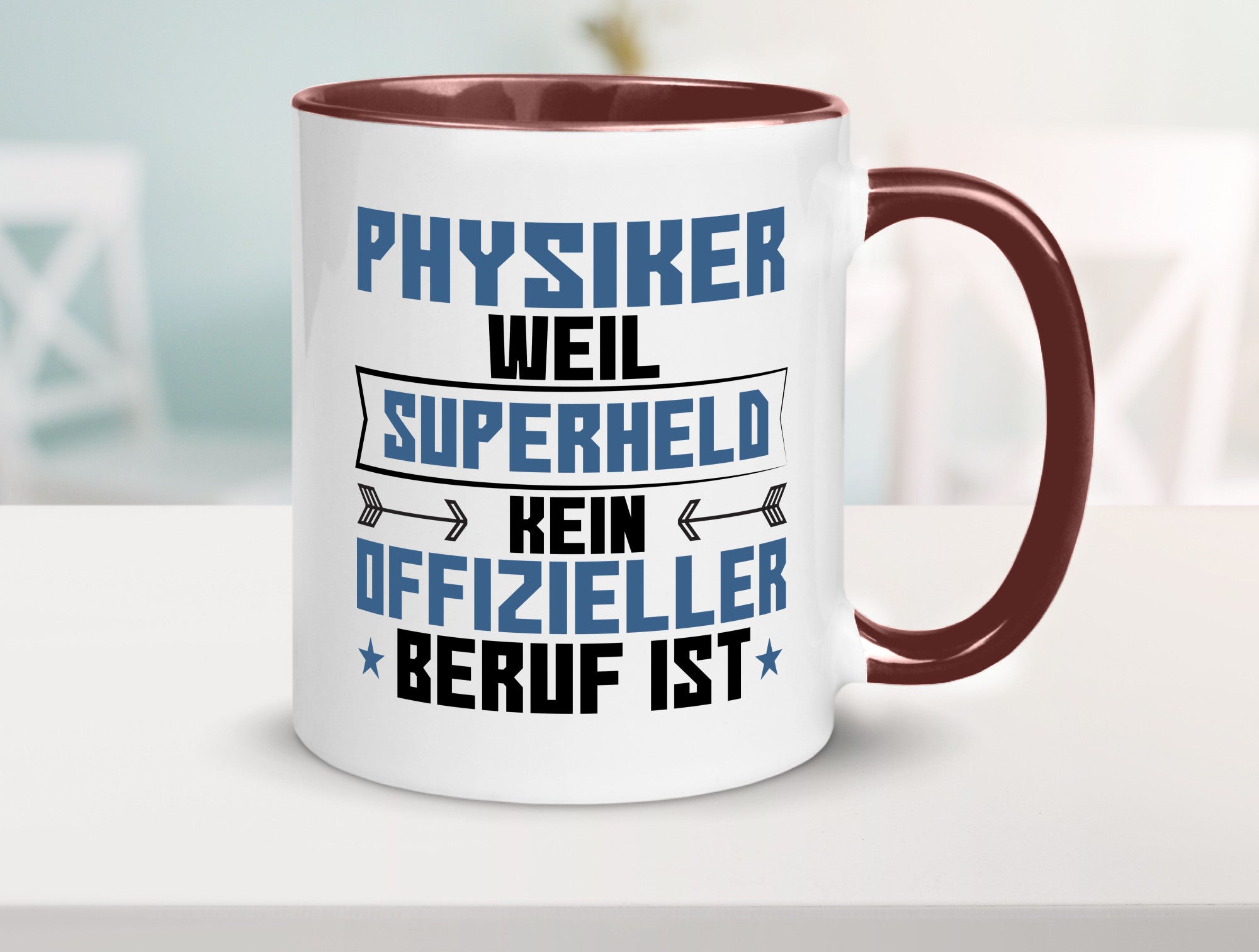 Superheld Physiker | Physik Geschenk Humor Geschenkidee lustiger Spruch Tasse