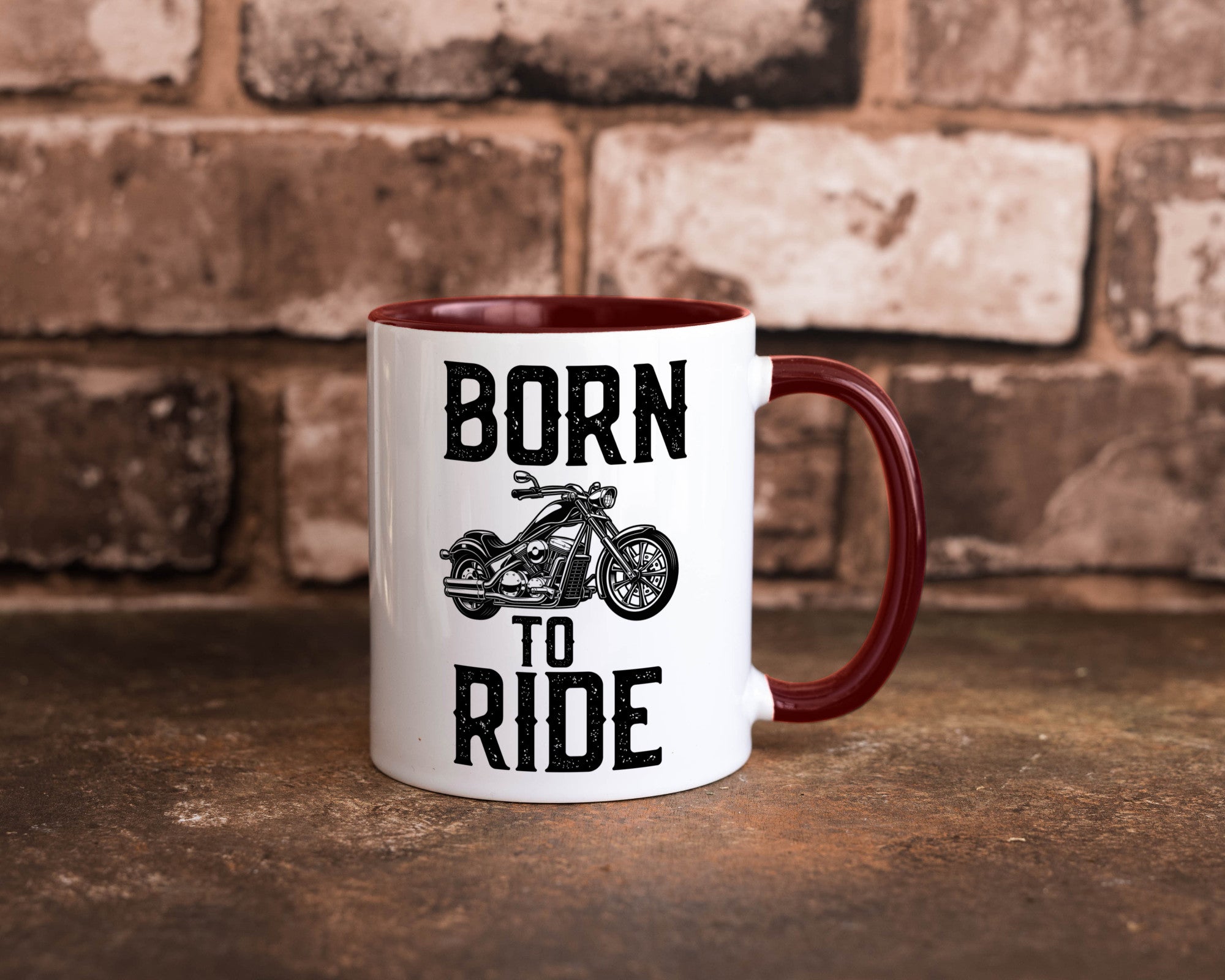 Born to ride | Biker Tasse Motorradfahrer Motorrad lustiger Spruch Geschenk