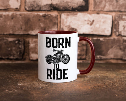 Born to ride | Biker Tasse Motorradfahrer Motorrad lustiger Spruch Geschenk
