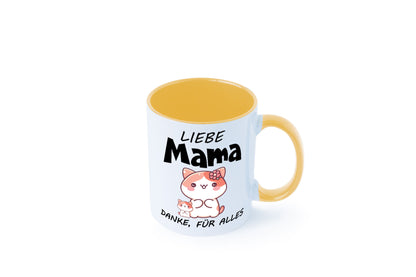 Liebe Mama Danke, für alles | Muttertag Beste Geschenk Familie Geschenkidee Tasse