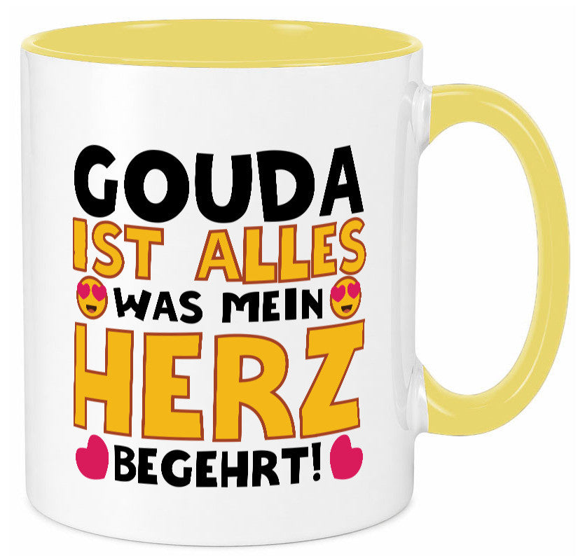 Ich brauche Gouda | Käseliebhaber Käse lustig Humor Geschenkidee Geschenk Tasse