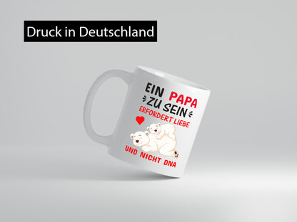 Papa sein | Stiefvater Tasse Liebe nicht DNA Kinder Geschenkidee Familie Humor