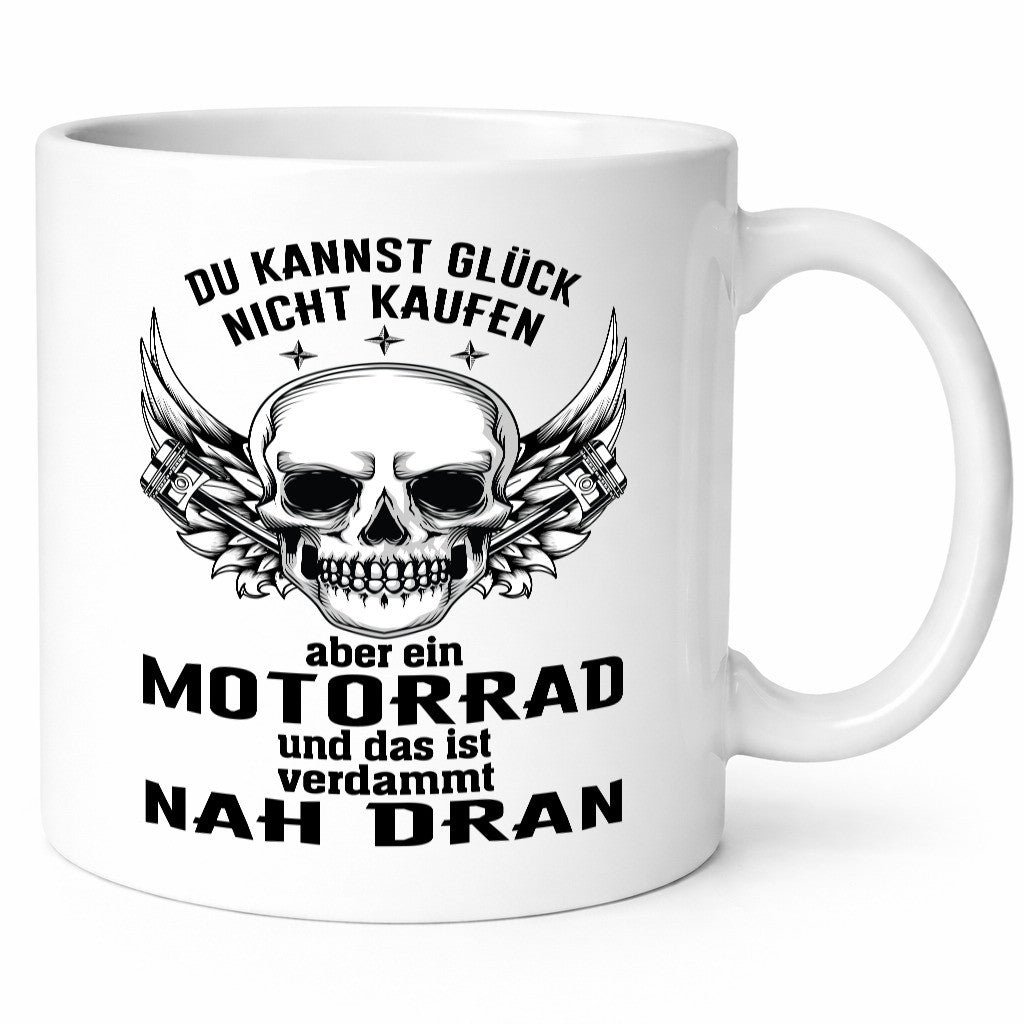 Glück kann man nicht kaufen | Motorrad Fahrer Biker Humor Geschenkidee Tasse