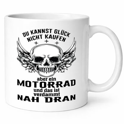 Glück kann man nicht kaufen | Motorrad Fahrer Biker Humor Geschenkidee Tasse