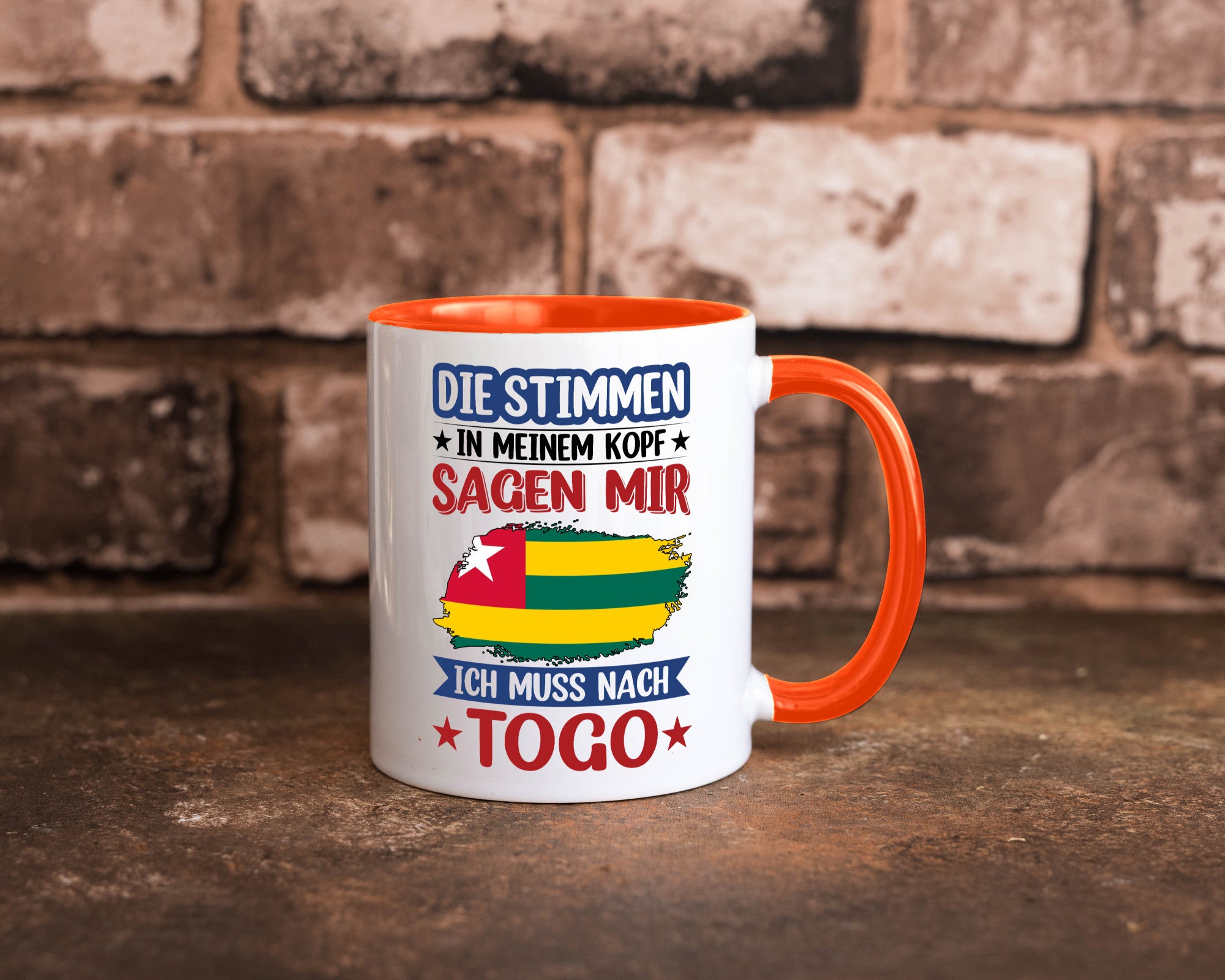 Togo | Urlaub Stimmen in meinem Kopf Traumland Humor Geschenkidee Tasse