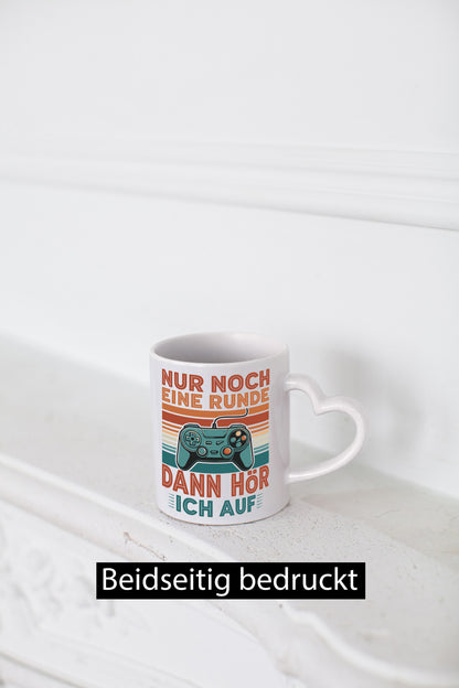 Nur noch eine runde dann hör ich auf | Gamer Zocker v2 Humor Geschenkidee Tasse