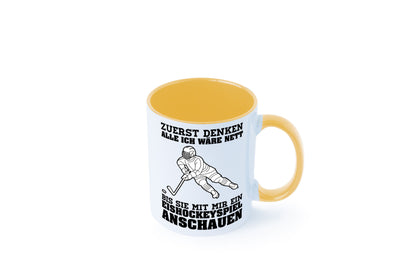 Eishockeyspiel | Eishockeyfan Tasse Eishockeyspieler Humor Geschenkidee