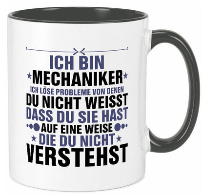 Löse Probleme: Mechaniker | KFZ Werkstatt lustig Humor Geschenkidee Geschenk