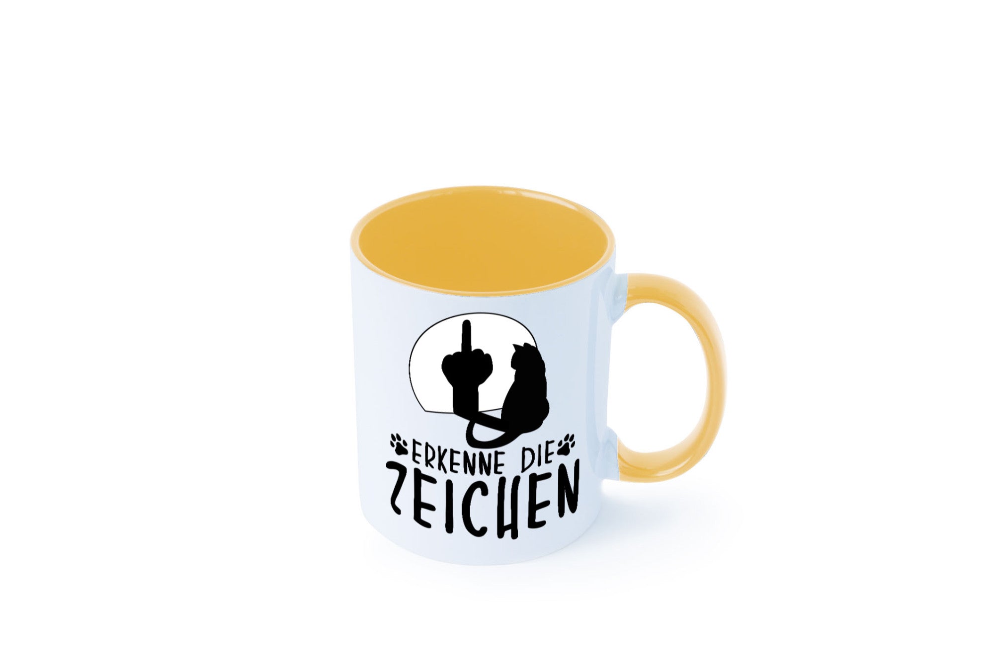 Erkenne die Zeichen | Katze Humor Tierliebhaber Geschenkidee Tasse