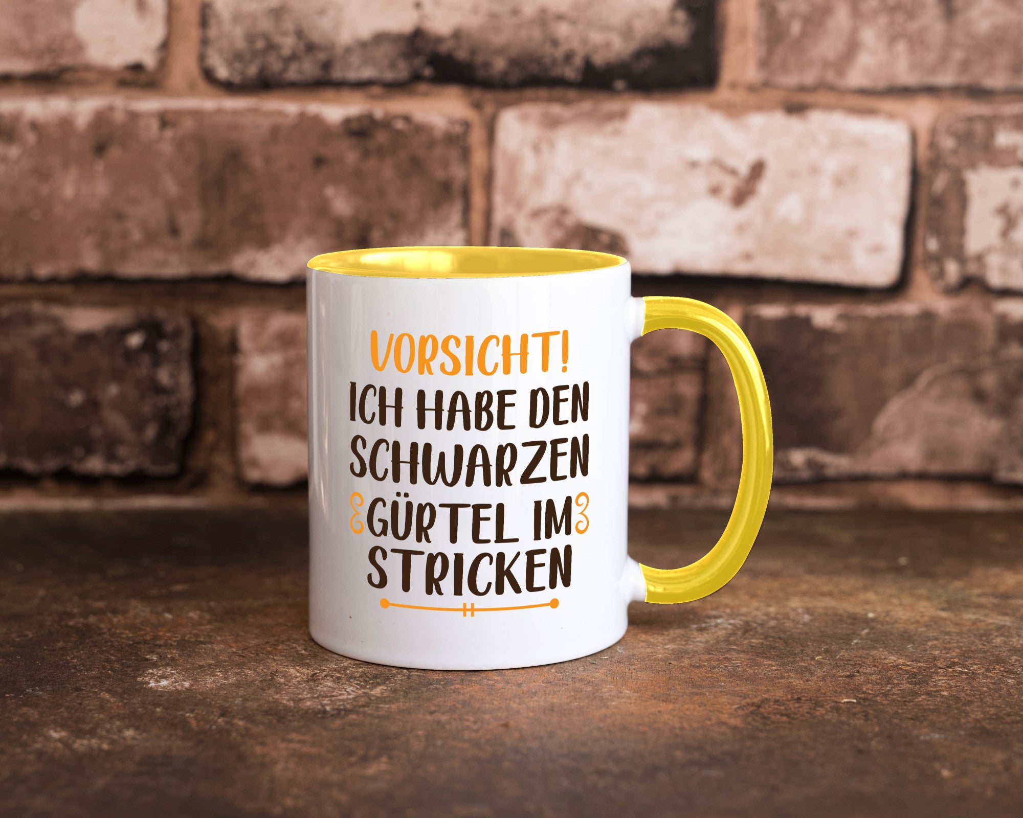 Schwarzen Gürtel im Stricken | Stricknadel lustiger Spruch Geschenk Humor