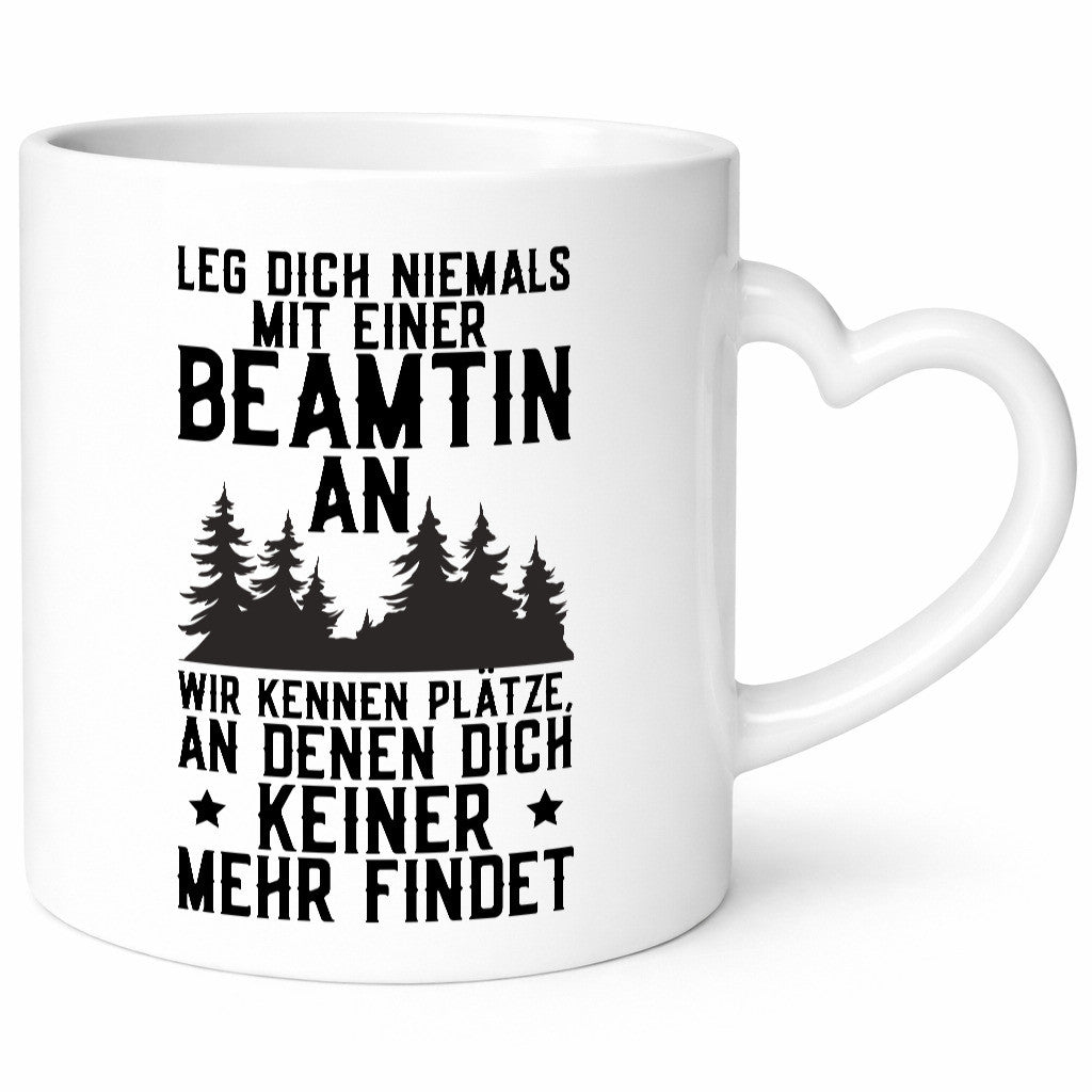 Nicht mit einer Beamtin anlegen | Polizistin Wald Revier lustiger Spruch Geschenk