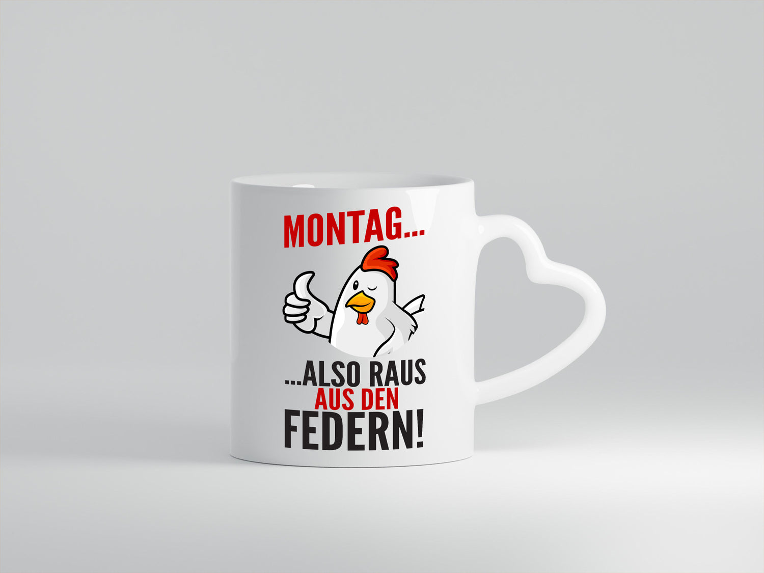 Montag raus ausden Federn | Hühnerstall Bauer lustiger Spruch Geschenk Humor