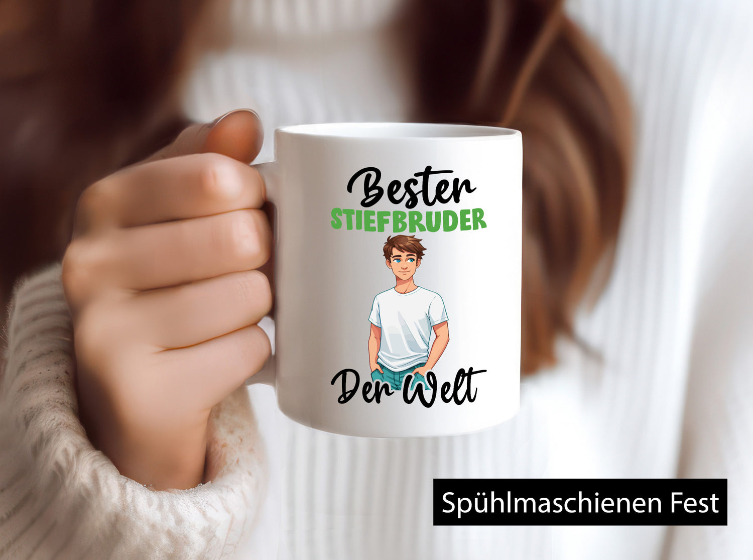 Bester Stiefbruder | Stiefmutter Stiefvater Humor Familie Geschenkidee Tasse