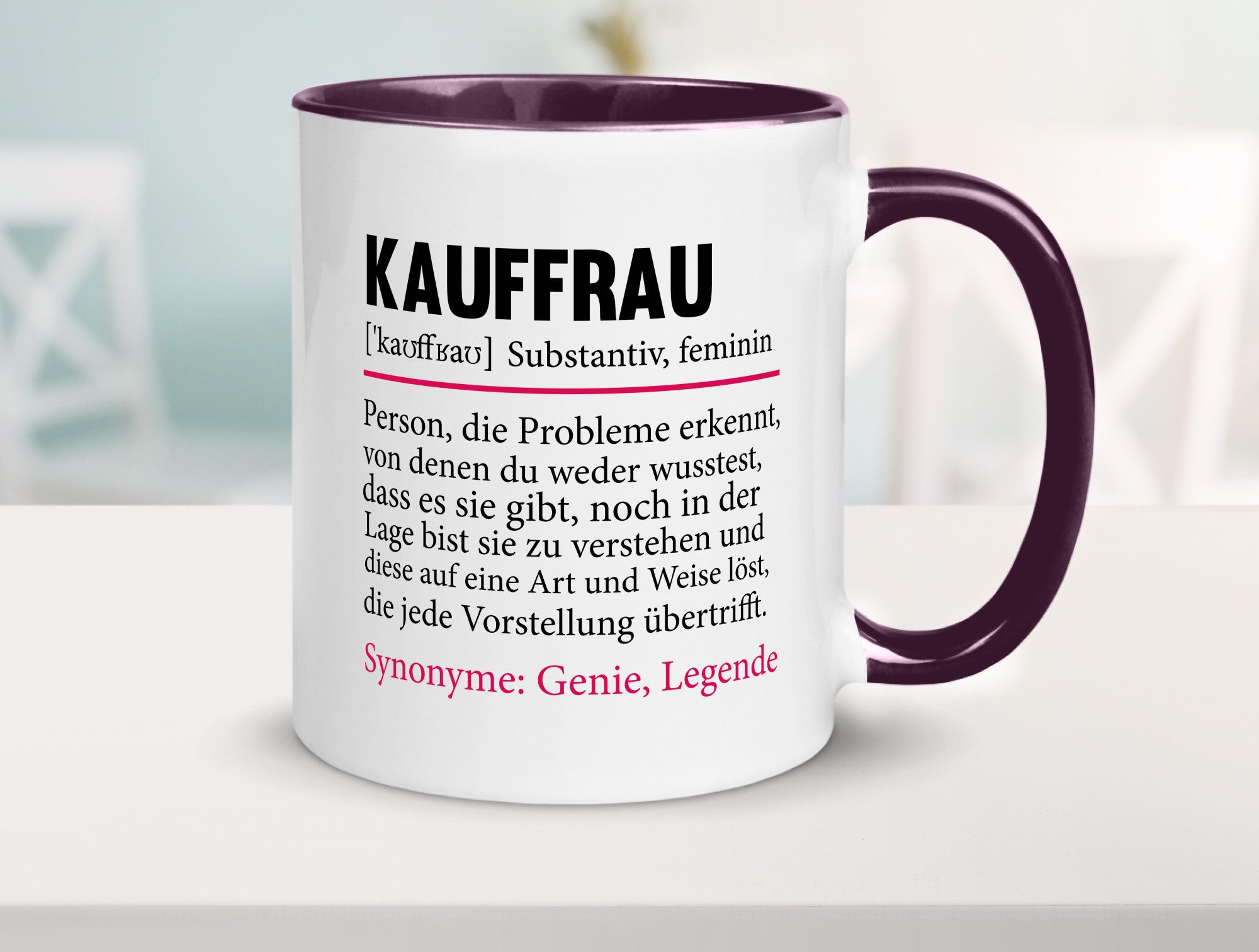 Kauffrau | Humor Spruch Definition Kauffrauen Geschenkidee Tasse