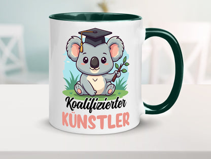 Koalifizierter Künstler | Kunst Humor Geschenkidee Tasse