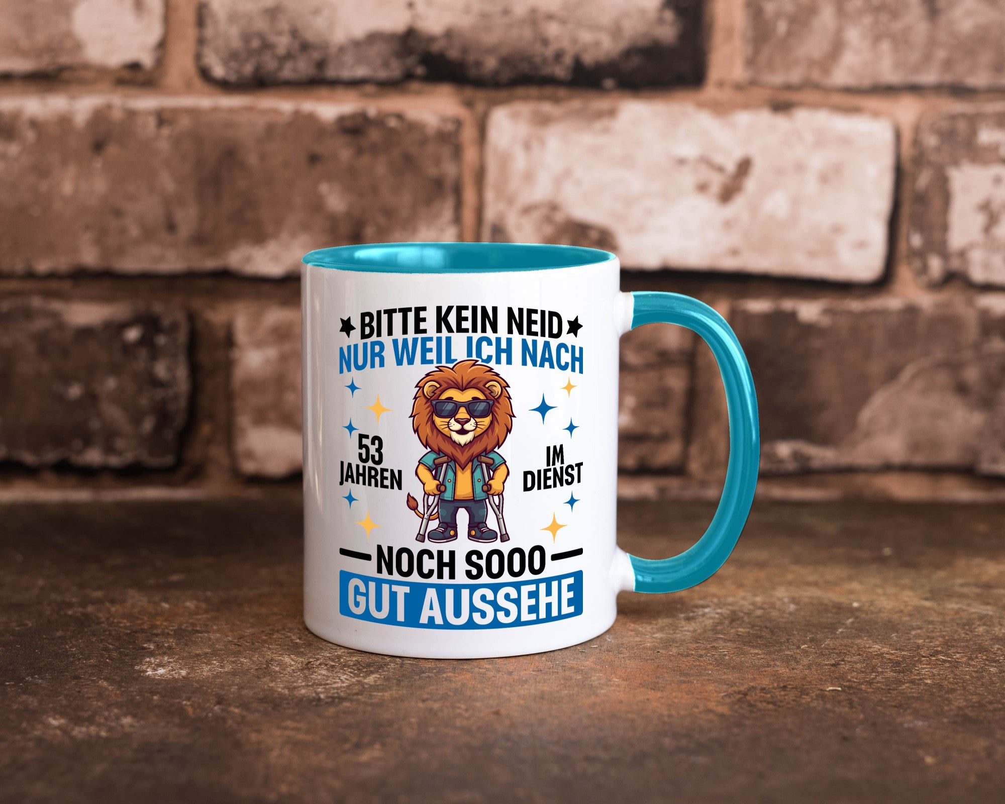 53 Jahre im Dienst | Arbeitsjubiläum Arbeit Geschenkidee Kollegen Büro Humor