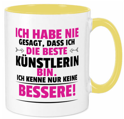Die Beste Künstlerin| Spruch lustig | Kunst Geschenk Humor Geschenkidee