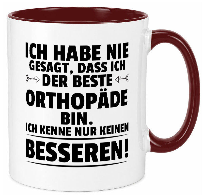 Der Beste Orthopäde | Orthopädie Humor Geschenkidee Tasse