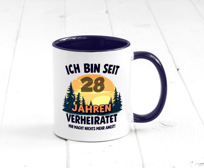 Ich bin Verheiratet | 28. Hochzeitstag Ehepaar v2 lustiger Spruch Geschenk