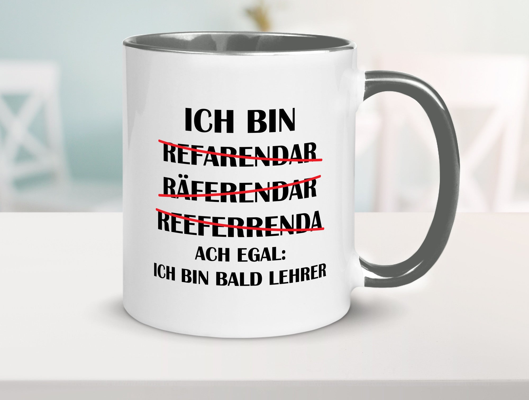 Ich bin bald Lehrer | Rechtschreibfehler lustig Humor Geschenkidee Geschenk
