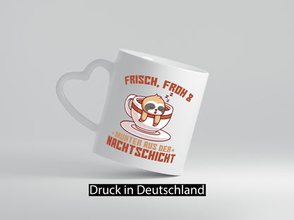 Frisch froh und Munter | Nachtschicht Altenpfleger v2 Geschenk Humor