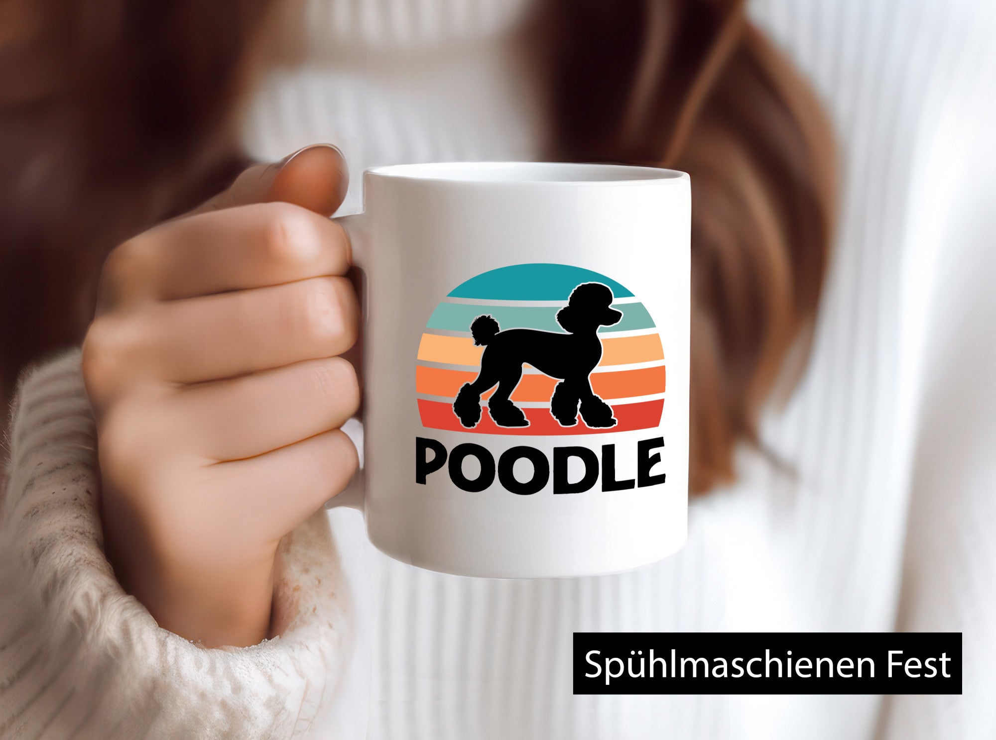 Poodle Vintage | Sunset Hundeliebhaber lustiger Spruch Geschenk Tierliebhaber
