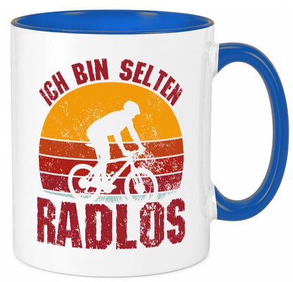 Ich bin Selten Radlos | Radfahrer Mountainbike Humor Geschenkidee Tasse