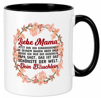 Liebe Mama | Schwangerschaft Tasse Baby süß Humor Familie Geschenkidee