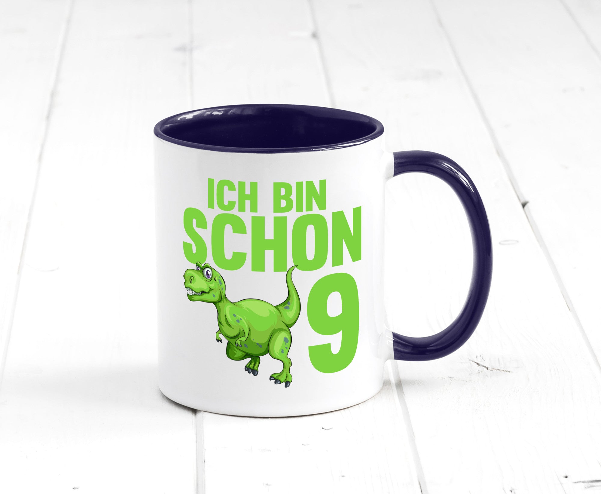 9. Geburtstag | 9 Jahre Dino Dinosaurier Geschenkidee Humor Tasse