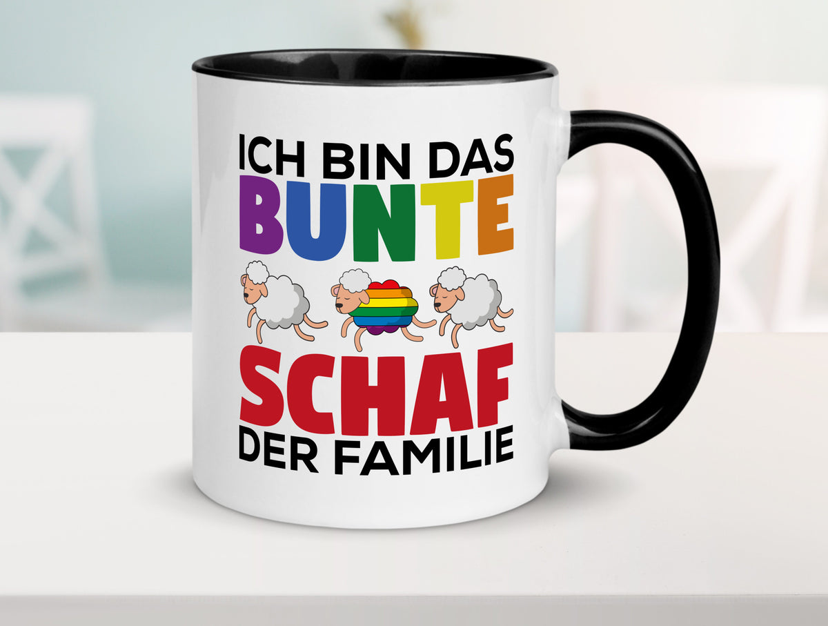 LGBTQ+ Tasse | Buntes Schaf Regenbogen Humor Geschenkidee