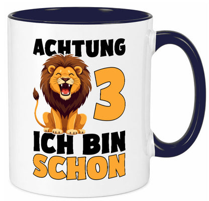 3. Geburtstag | 3 Jahre Löwe lustiger Spruch Geschenk Geschenkidee Tasse