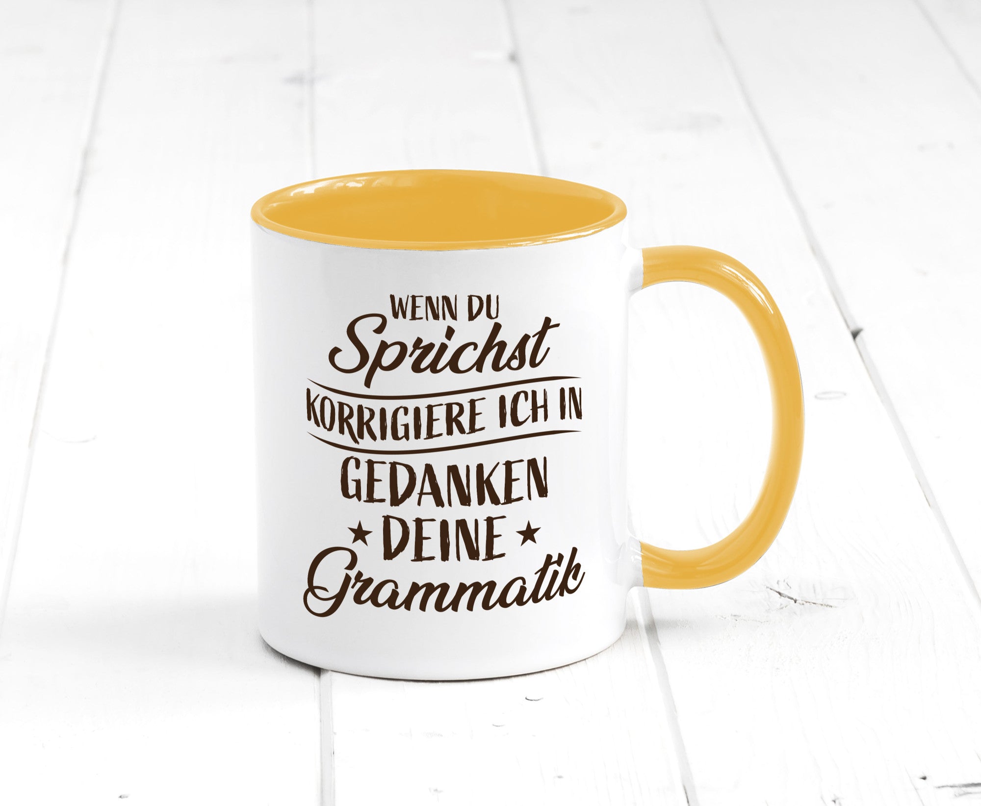 Grammatik korrigieren während du sprichst | Sterne lustig Humor Geschenkidee