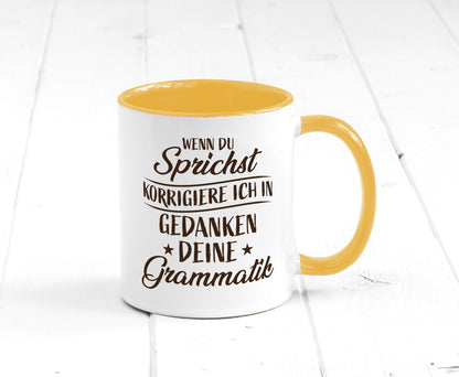 Grammatik korrigieren während du sprichst | Sterne lustig Humor Geschenkidee