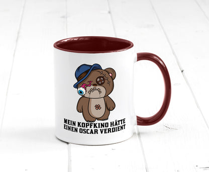 Mein Kopfkino hätte Oscar verdient | kaputter Bär Comic lustiger Spruch