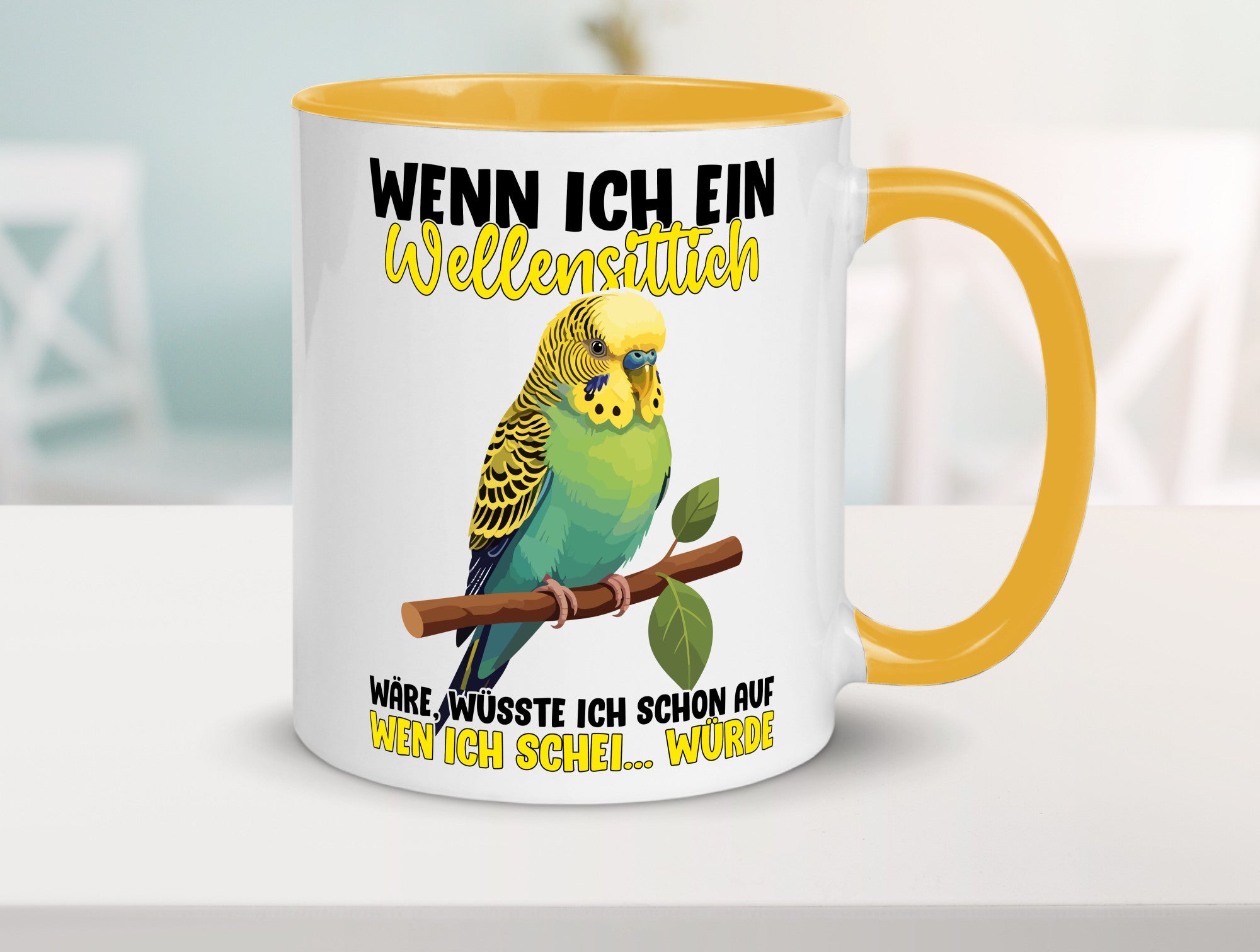 Wellensittich | Vogelbesitzer Humor Geschenkidee Tasse