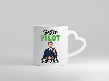 Bester Pilot | Flugzeug Piloten v2 Humor Geschenkidee Tasse