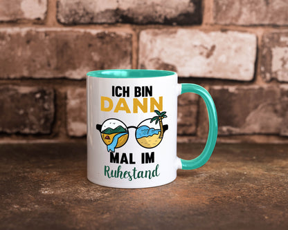 Bin dann mal im Ruhestand | Sonnenbrille Palme Meer lustig Jubiläum Geschenk