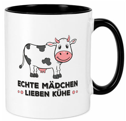 Echte mädchen lieben Kühe | Farm Farmer Bauer lustiger Spruch Geschenk Humor
