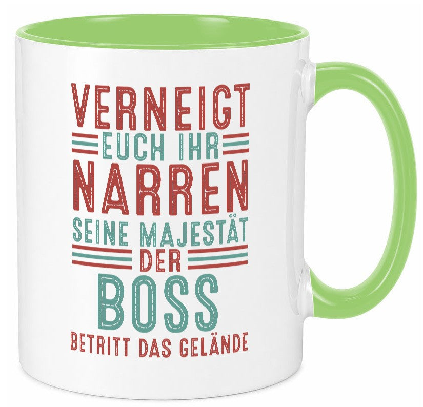 Verneigt euch: Boss | Führungskraft Vorgesetzter Geschenk Humor Geschenkidee Tasse