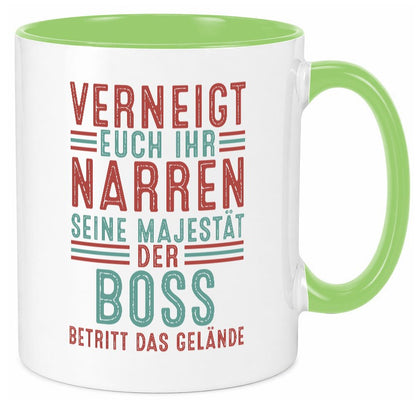 Verneigt euch: Boss | Führungskraft Vorgesetzter Geschenk Humor Geschenkidee Tasse