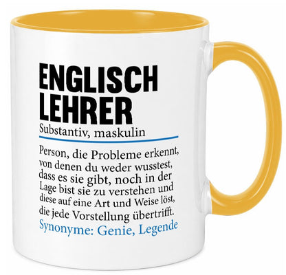 Englischlehrer | Lehrer Schule Englisch Geschenkidee Humor Tasse