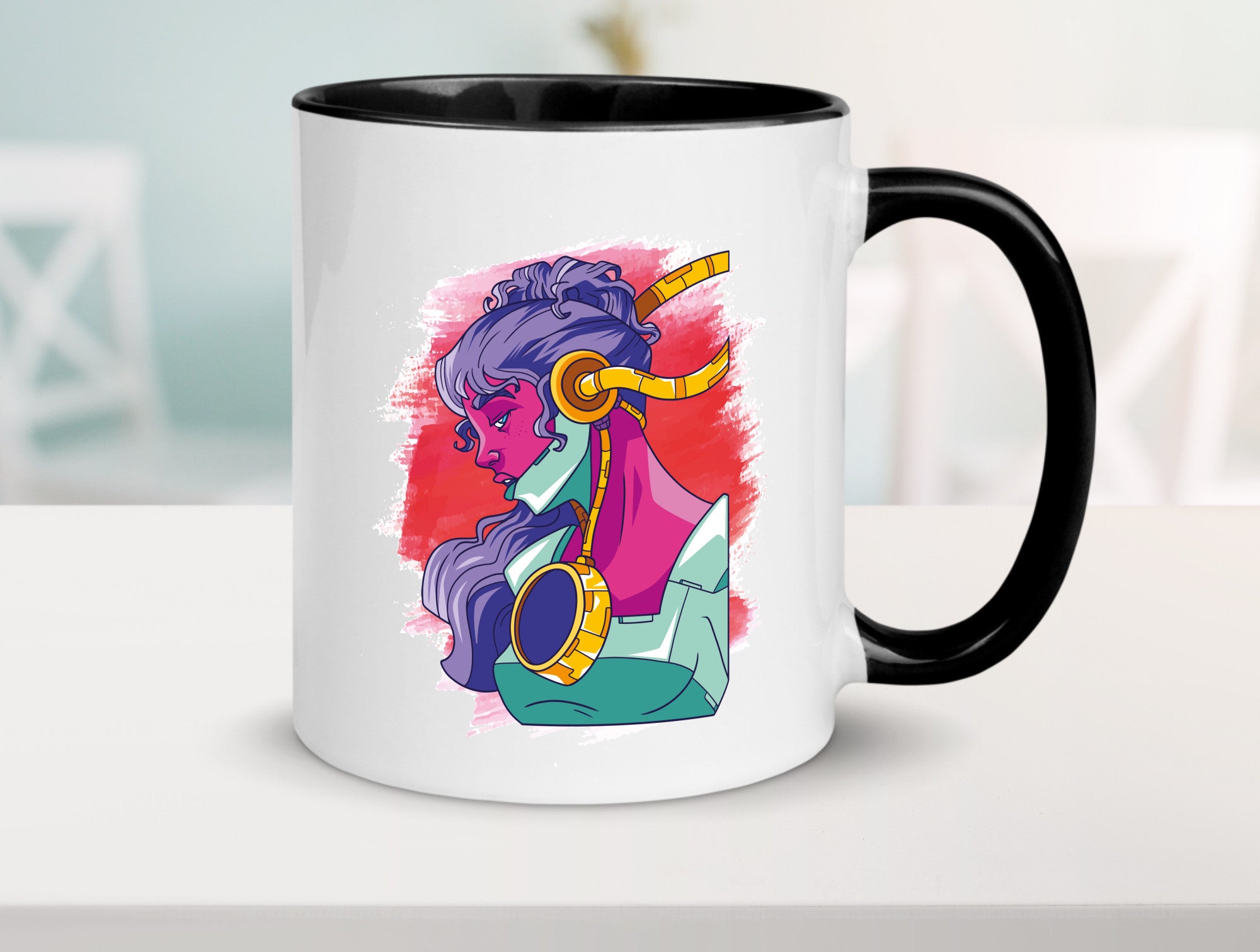 Zeichnung | Kunst Tasse Frauen Motiv cooles Design Humor Geschenkidee