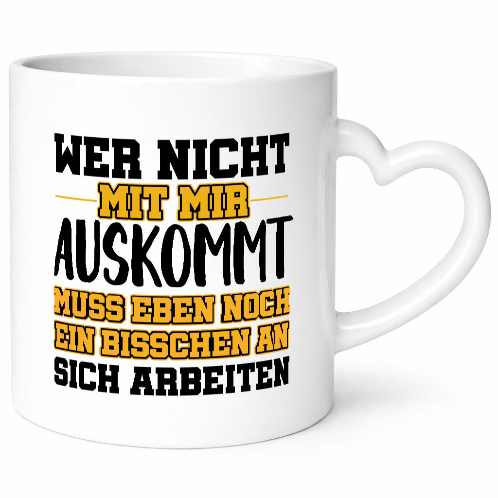 An sich Arbeiten Humor Arbeit Kollegen Büro Geschenkidee Tasse