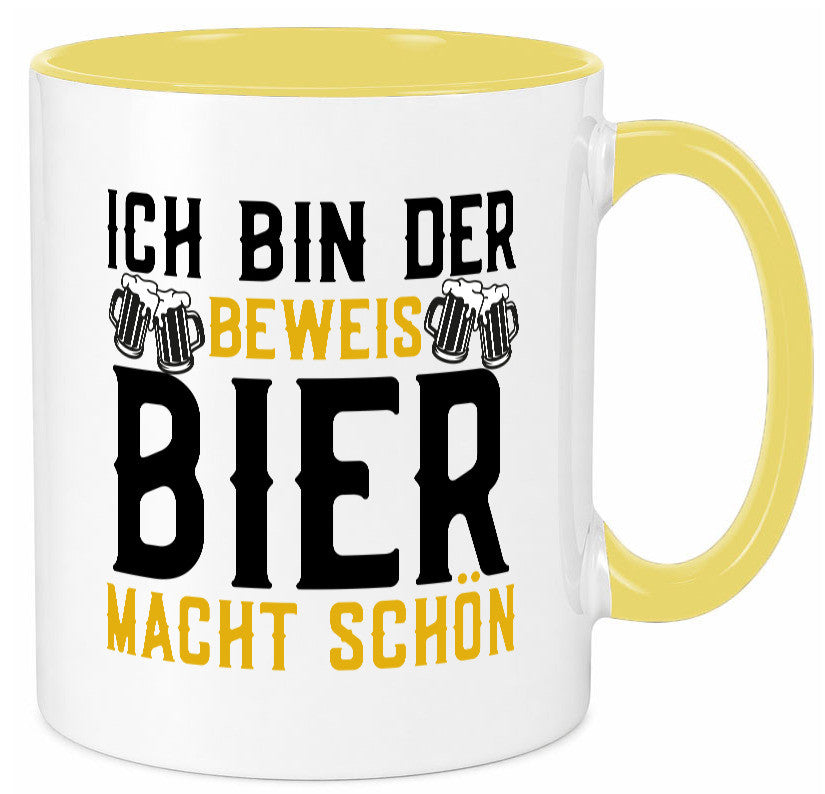 Beweis Bier macht schön | Biertrinker Party Pils Geschenk Humor Geschenkidee Tasse