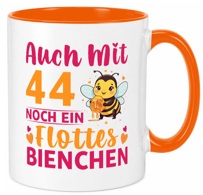 44. Geburtstag | Flottes Bienchen 44 Jahre Geschenkidee Humor Tasse